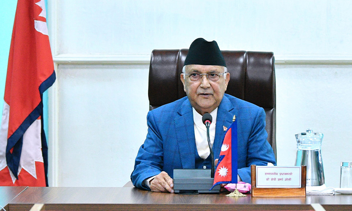 संसद सम्बोधन गर्दै प्रधानमन्त्री ओली Image