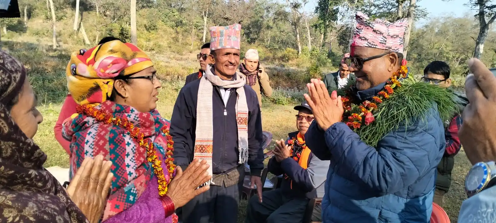 राप्तीसोनारीमा काँग्रेसका उम्मेदवार गौडेलको घरदैलो तीव्र Image
