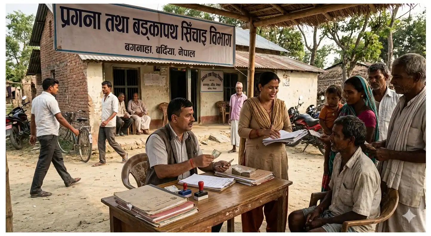बर्दियाको बगनाहामा नक्कली सरकारी कार्यालय खोलेर श्रीमान–श्रीमतीको ठगी धन्दा Image